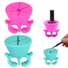 2Pcs Wearable Nail Polish Holder Ring Nail Polish Bottle Holder