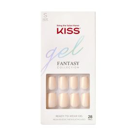 KISS Gel Fantasy Ready-to-Wear Fake Nails, 'If you care enough', 28 Count