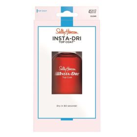 Sally Hansen Insta-Dri® Anti-Chip Top Coat, Clear, Glossy, 0.45 fl oz, Pack of 1