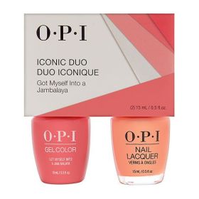 OPI by OPI Gel Color Soak-Off Gel Lacquer + Nail Lacquer - Got Myself Into A Jam-Balaya --2pcs