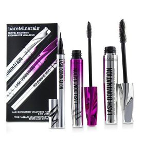 BareMinerals by BareMinerals Lash Domination Volumizing Mascara & Ink Liner Trio (2x Mascara, 1x Eyeliner) --3pcs