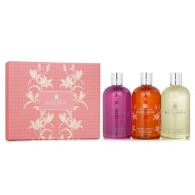 MOLTON BROWN - Floral&Citrus Bath&Shower Gel Set(Fiery Pink Pepper-300ml&Ltd.Ed.HeavenlyGingerlily-300ml&Orange and Bergamot-300ml) 001051 3x300ml/10o