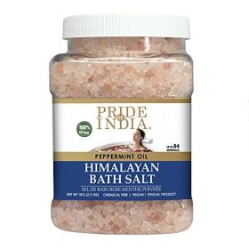 Himalayan Pink Bath Salt- Peppermint 40 oz (2.5Lb) Jar