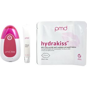 PMD by PMD Kiss System Kit: Kiss Vacuum - Pink + Kissfoliator & Kisser Tips + 2 x Hydrakiss Lip Sheet Mask & Lip Serum 0.17ml --5pcs