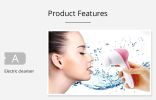 5 in 1 Electric Facial Cleansing Brush Exfoliater Deep Cleaning Face Massage Brush Skin Care Massage Spa 5 Heads