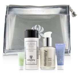 Week-End Must-Haves Set: Ecological Compound 60ml + Gentle Make-Up Remover 100ml + Express Flower Gel 10ml + Eye Contour Mask