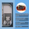 Portable Plus Type Full Size Far Infrared Sauna tent. Spa;  Detox ; Therapy and Relaxation at home.Larger Space; Stainless Steel Pipes Connector Easy