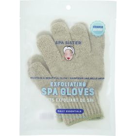 SPA ACCESSORIES by Spa Accessories SPA SISTER EXFOLIATING SPA GLOVES - SAGE GREEN