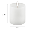 Fresh Linen Scented Pillar Candles - Set of 3 Scented Candles - for Weddings, Home Decoration, Relaxation, Church, Spa