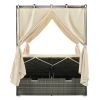 Adjustable Sun Bed With Curtain; High Comfort; With 3 Colors