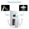 12-inch Ceiling Mount Square 360 Degree Adjustable Stainless Steel High Pressure Rainfall Shower Head Dual Shower Head with Hand Held Spray Combo Stai