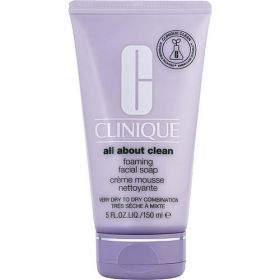 CLINIQUE by Clinique All About Clean Foaming Facial Soap ( Very Dry to Dry Combination ) --150ml/5oz (Color: As Picture)