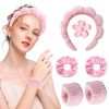 Sponge Spa Headband for Washing Face, Makeup Headbands Women Girls