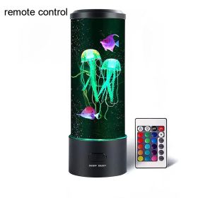 Fantasy Jellyfish Lamp 7 Color Aquarium Jellyfish Lamp Relaxing Mood Jellyfish LED Night Light Remote Control Home Decor Gifts (Lampshade Color: With remote control, Ships From: CN)