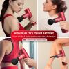 Muscle Massage Percussive Gun Deep Tissue with 3 Adjustable Speeds and 4 Heads, Portable Body Pain Relief, Workout Relaxation, Muscle Massager for Off