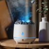 1Pc Flaming Mountain Aromatherapy Machine Humidifier Home Large Fog Volume 400mL Creative Aromatherapy Machine Ultrasonic Simulated Volcano Humidifier