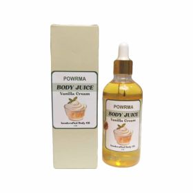 Body Juice Oil Vanilla, Body Juice Oil Cake, Body Juice Oil Peach Perfect, Body Juice Oil 120ml Hand Crafted Body Oil For WomenHydrating And Moisturiz (Option: Vanilla)